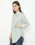 Triset Blouse Small Check Wanita