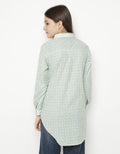 Triset Blouse Small Check Wanita