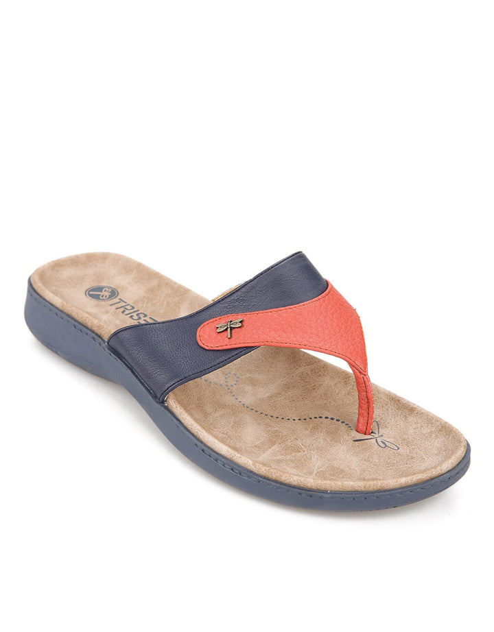 Triset Flat Sandals Thong Blue