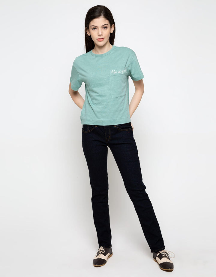 Triset Kaos Lengan Pendek Life Is Good Tk503388911L2
