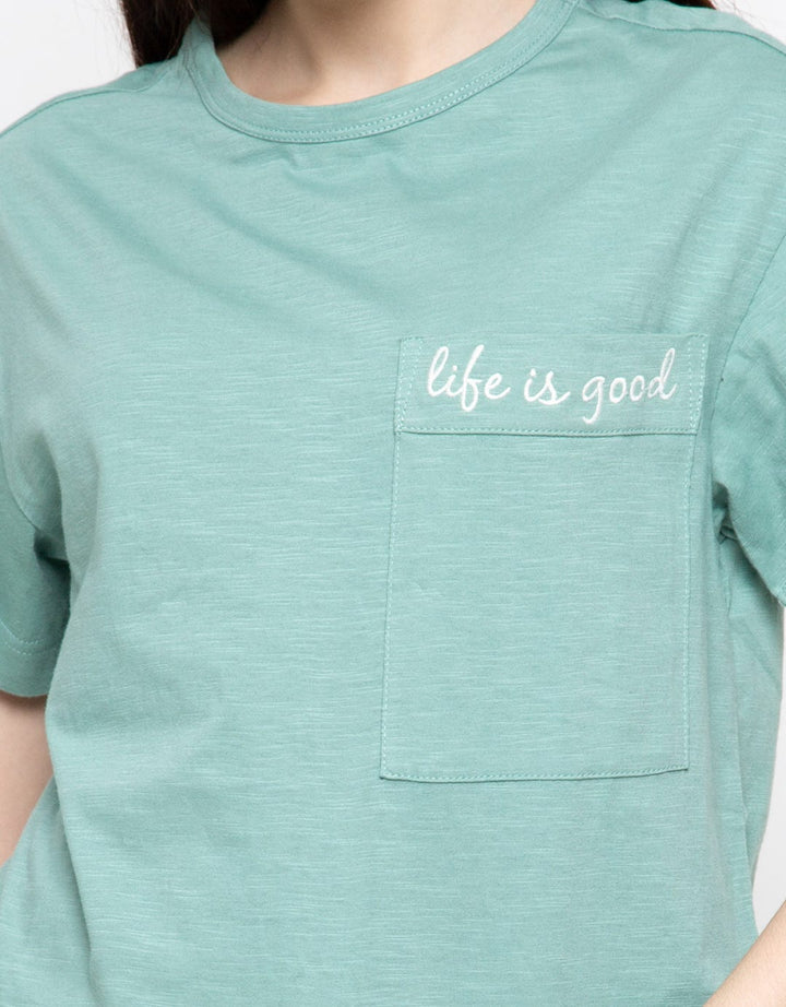 Triset Kaos Lengan Pendek Life Is Good Tk503388911L2