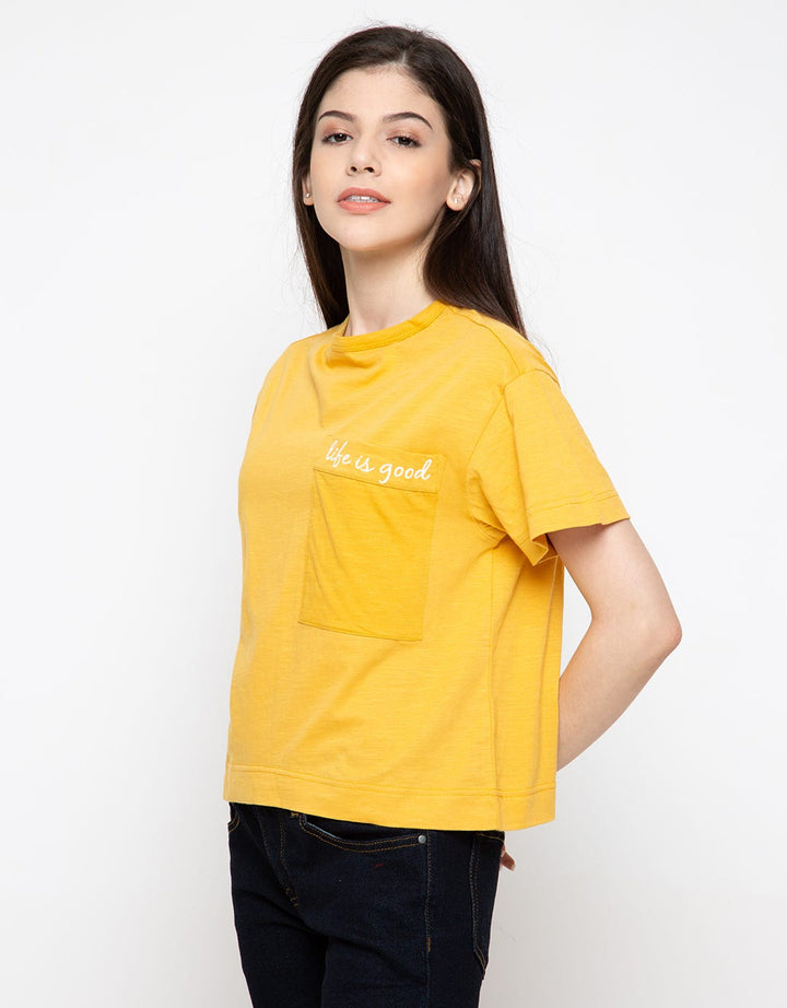 Triset Kaos Lengan Pendek Life Is Good