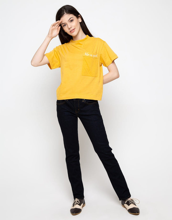 Triset Kaos Lengan Pendek Life Is Good