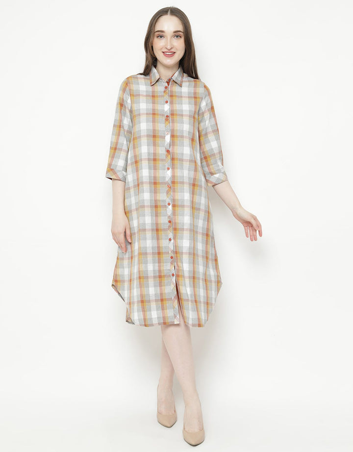Triset Ladies Dress Print Checkers