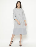 TRISET Longdress Plaid Print