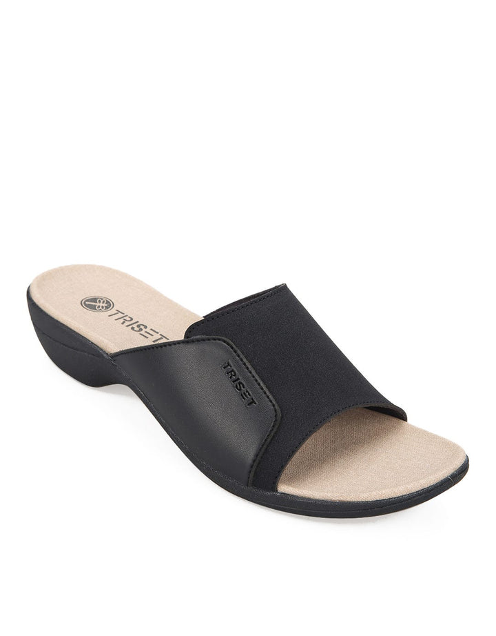 Triset Slip On Sandals with Wide Strap Detail