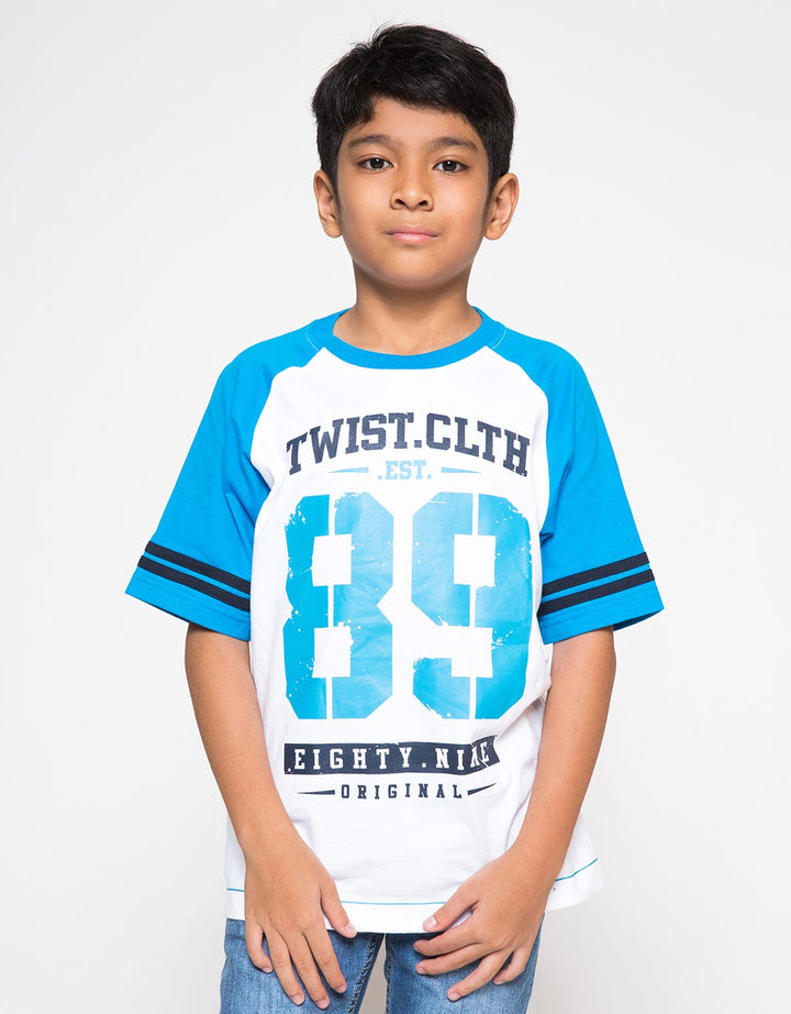 Twist Kids Kaos Raglan Anak Laki-laki Varsity 89