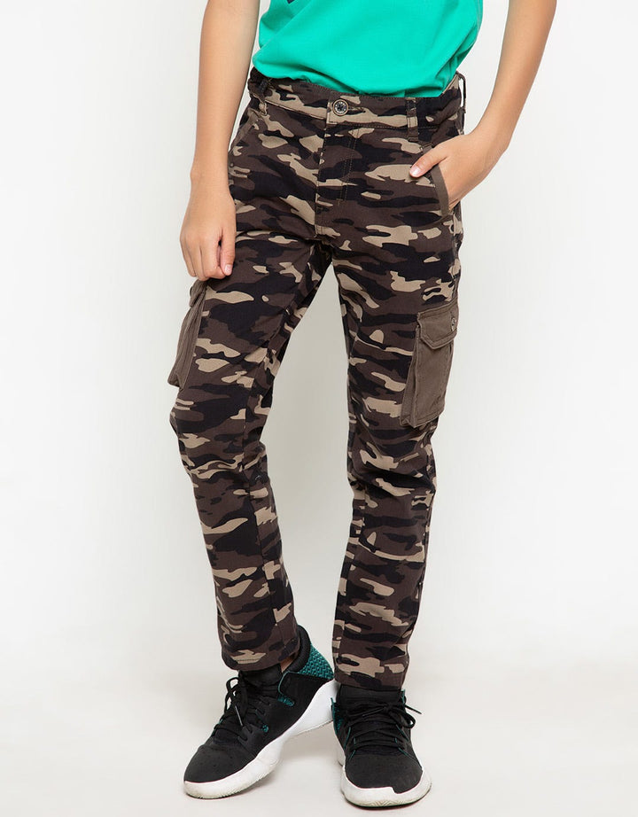 Twist Kids Cl 3621 Cargo Reparmy Long Pant