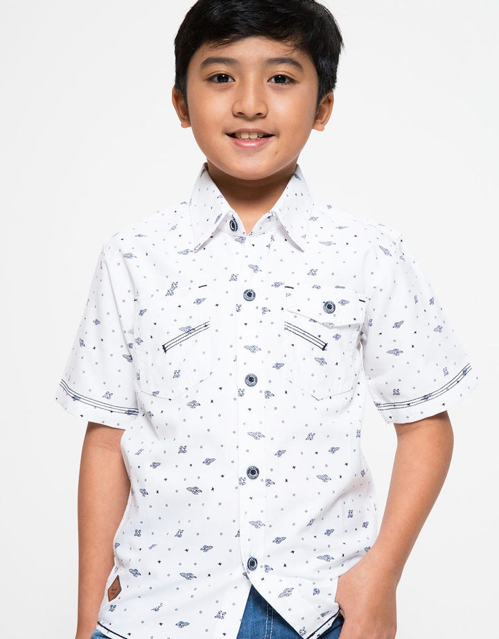 Twist Kids Kemeja Anak Lakilaki Motif Roket