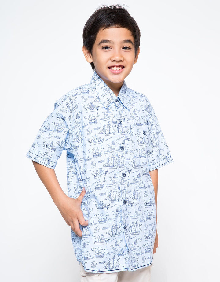 Twist Kids Kemeja Anak LakiLaki Sailing Boat