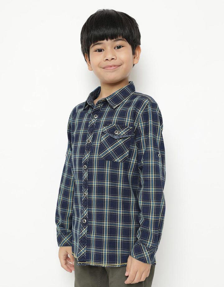 Twist Kids Long Sleeve T-Shirt Kotak