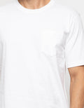 T Zone Short Sleeve T-Shirt Pocket Basic Tee Tone On Tone Kipb:White:S:Solid:Ss T-Shirt