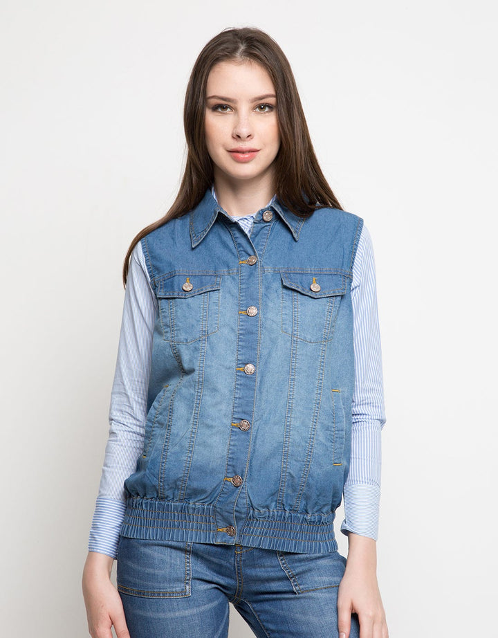 DUST Fashion Wanita Rompi Hawang