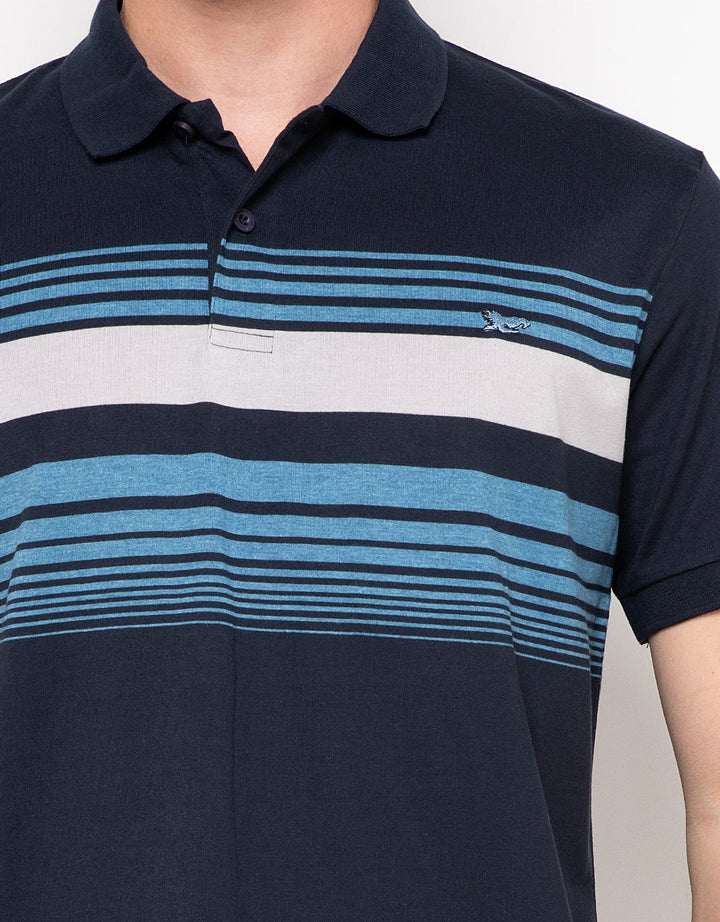 Walrus Kaos Polo Pria Motif Garis ( Salur ) T12085N