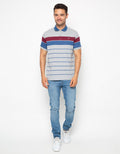 Walrus Men's Polo Shirt Striped Motif (Stripes) T11801A