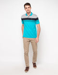 Walrus Kaos Polo Pria Motif Garis (Salur) T12086D