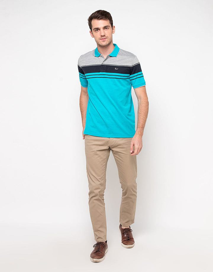 Walrus Kaos Polo Pria Motif Garis (Salur) T12086D