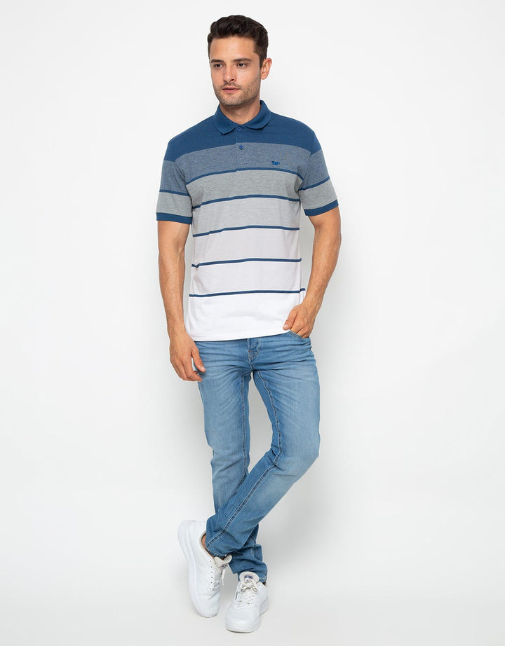 Walrus Kaos Polo Pria Motif Garis (Salur) T12089T