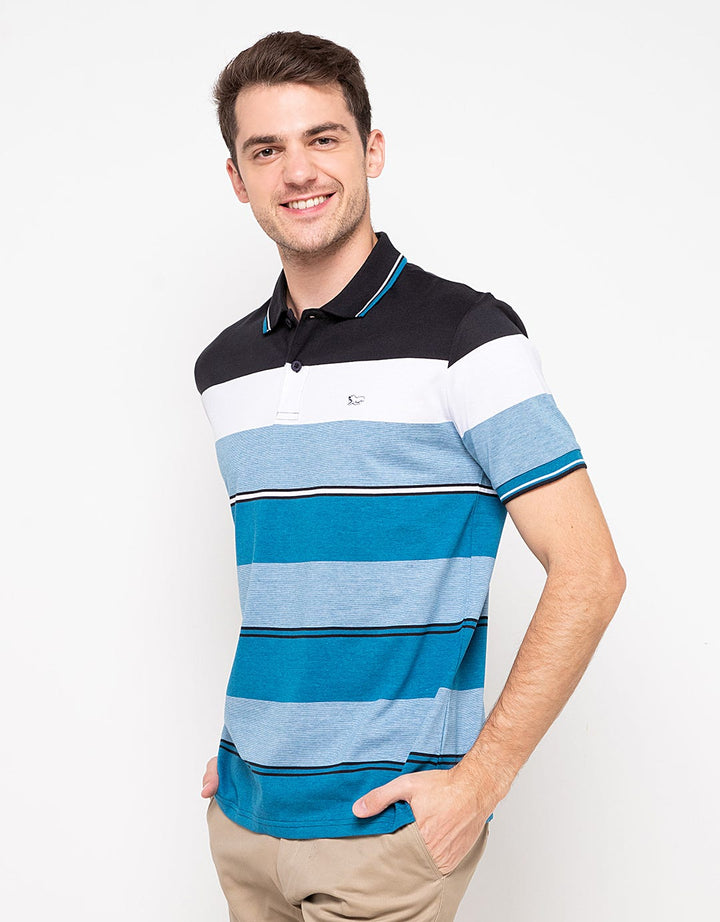 Walrus Kaos Polo Pria Motif Garis (Salur) T12090T