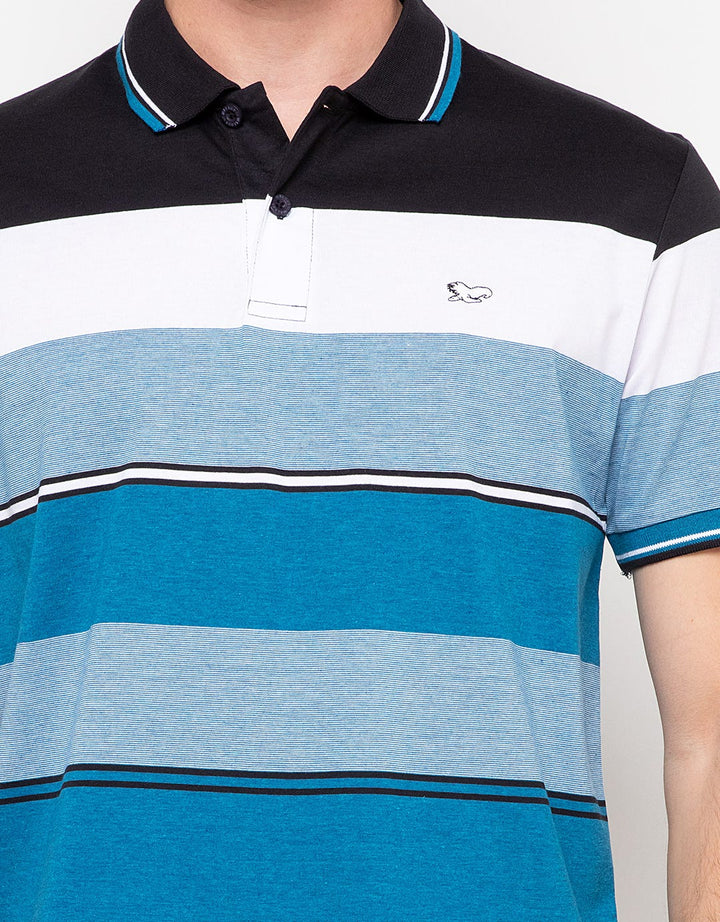 Walrus Kaos Polo Pria Motif Garis (Salur) T12090T