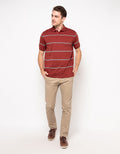 Walrus Kaos Polo Pria Motif Garis (Salur) T12099R