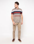 Walrus Men's Polo Shirt Striped Motif (Stripes) T12100G