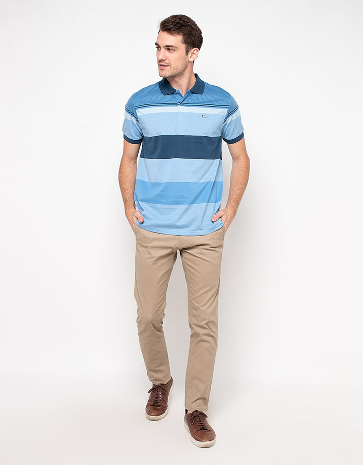 Walrus Kaos Polo Pria Motif Garis (Salur) T12102B