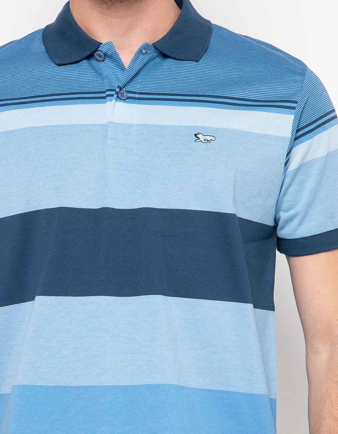 Walrus Kaos Polo Pria Motif Garis (Salur) T12102B