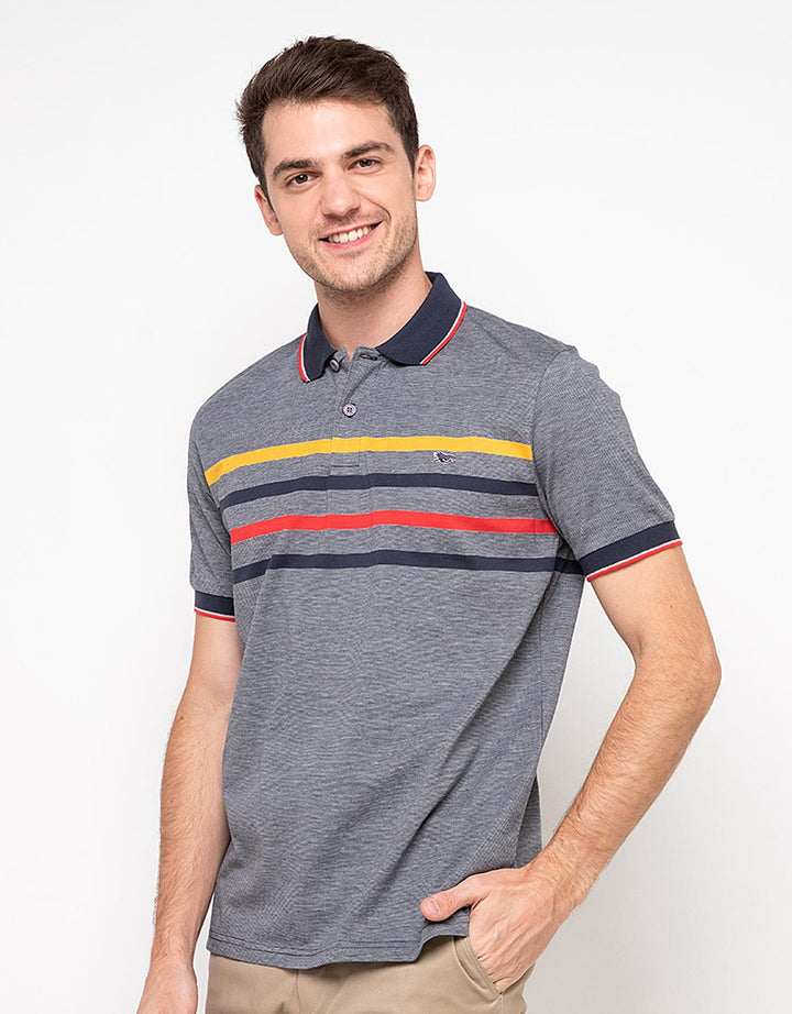 Walrus Kaos Polo Pria Motif Garis (Salur)  T12104N