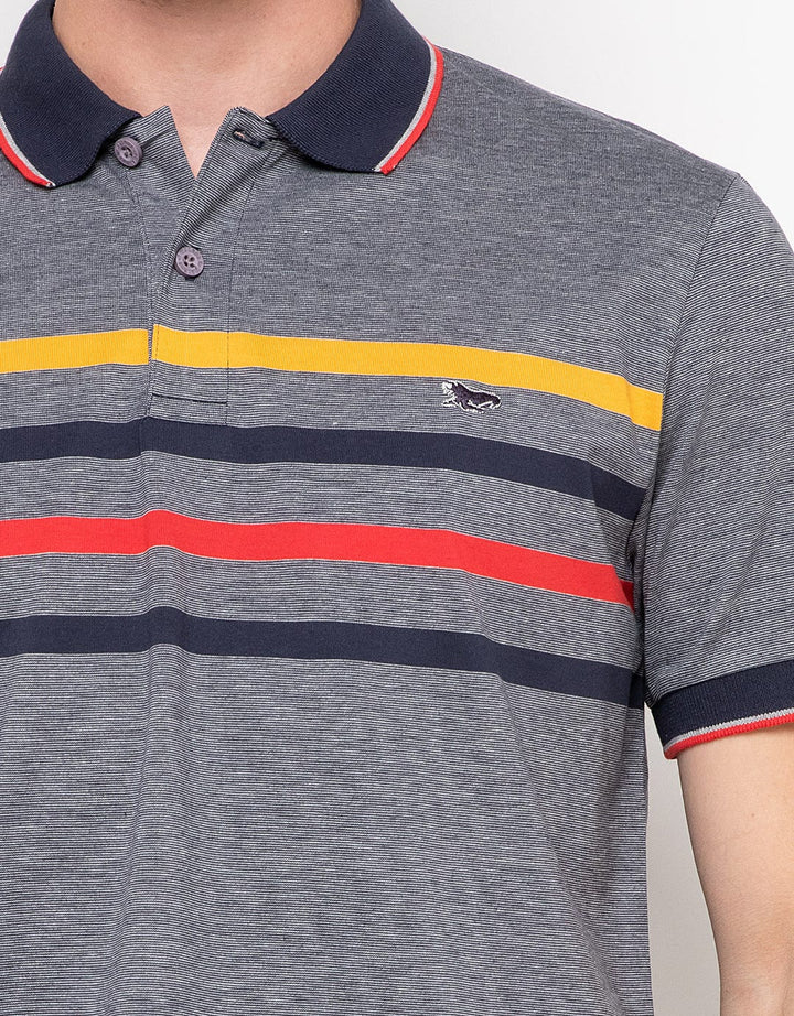 Walrus Kaos Polo Pria Motif Garis (Salur)  T12104N