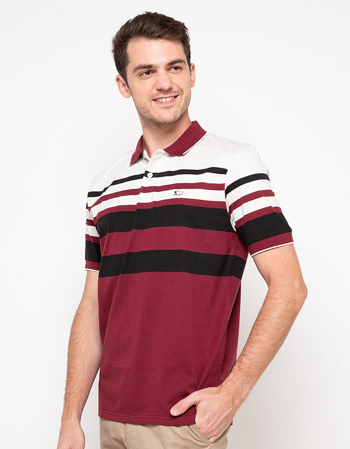 Walrus Kaos Polo Pria Motif Garis (Salur) T12106M