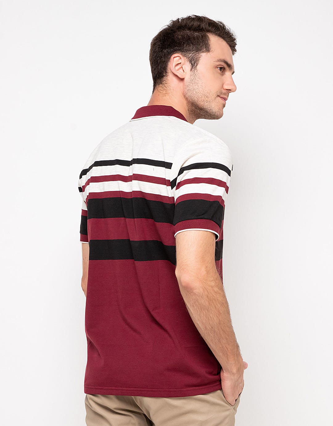Walrus Kaos Polo Pria Motif Garis (Salur) T12106M