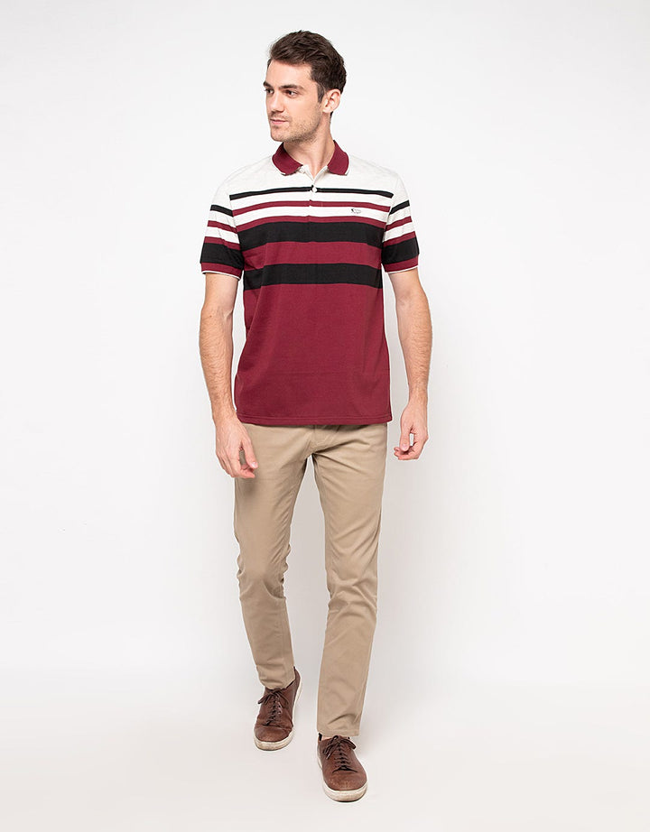 Walrus Kaos Polo Pria Motif Garis (Salur) T12106M