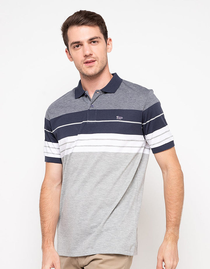 Walrus Men's Polo Shirt Striped Motif (Stripes) T12107A