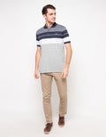Walrus Men's Polo Shirt Striped Motif (Stripes) T12107A