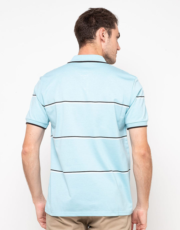 Walrus Kaos Polo Pria Motif Garis (Salur)T12098B