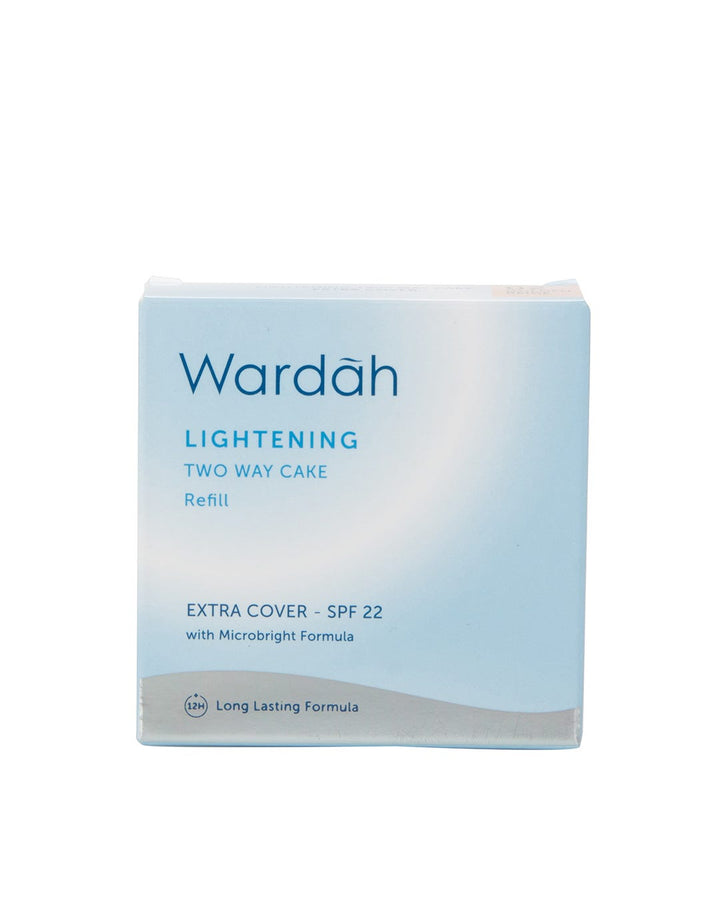 Wardah Refill Lightening Powder Foundation Extra Cover 02 Golden Beige 10 g