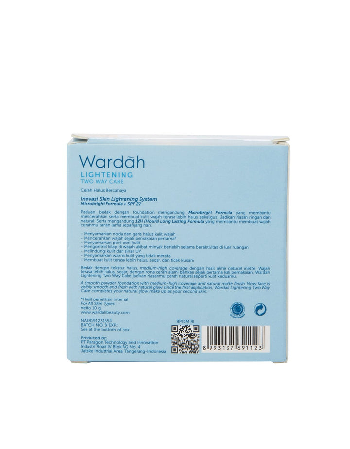 Wardah Refill Lightening Powder Foundation Extra Cover 02 Golden Beige 10 g