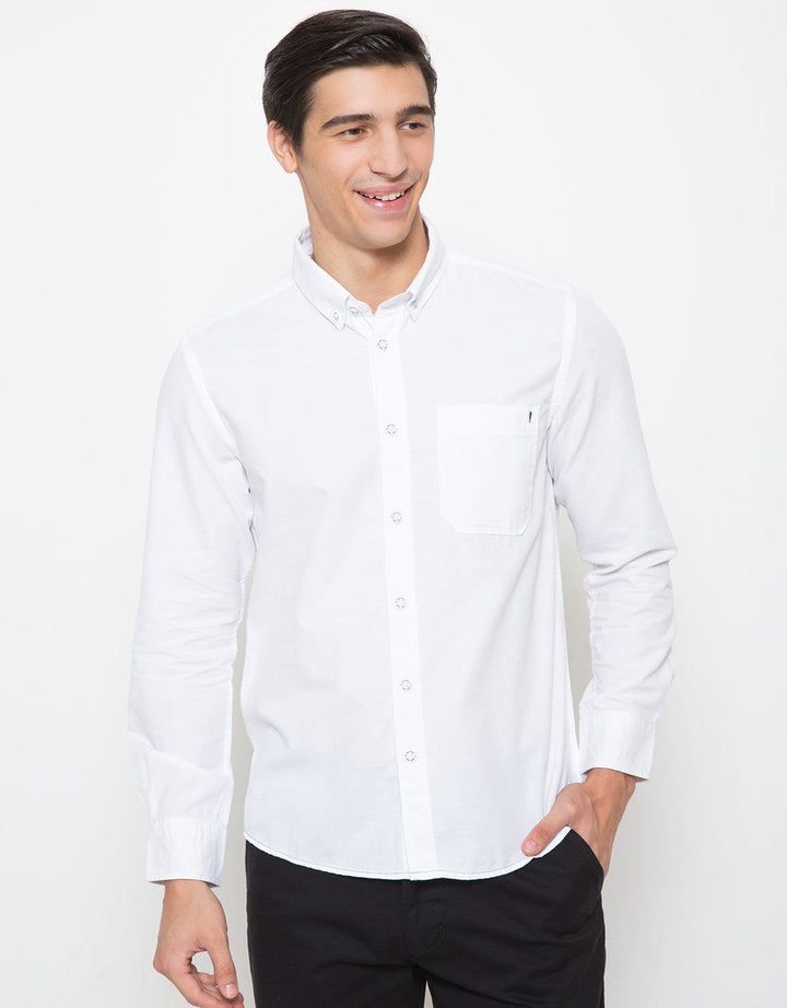 Watchout Basic Plain Long Sleeve Shirt
