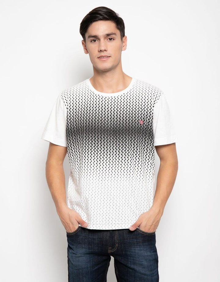 Watchout Jean's T-shirt Aksen Print Geometris