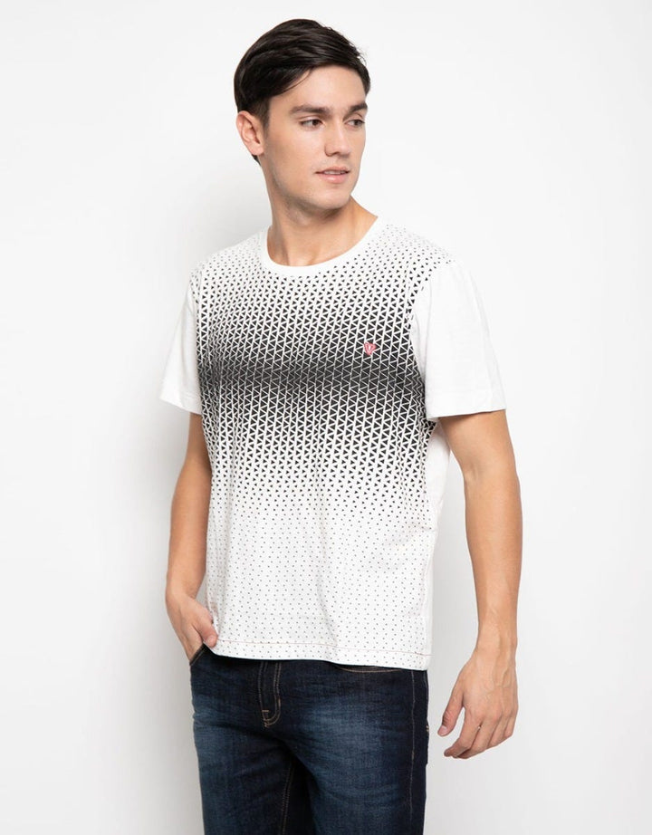 Watchout Jean's T-shirt Aksen Print Geometris