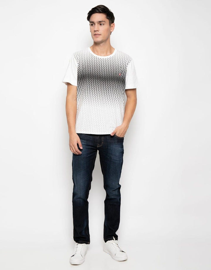 Watchout Jean's T-shirt Aksen Print Geometris