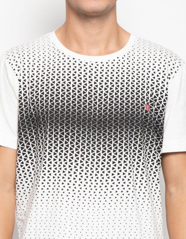 Watchout Jean's T-shirt Aksen Print Geometris