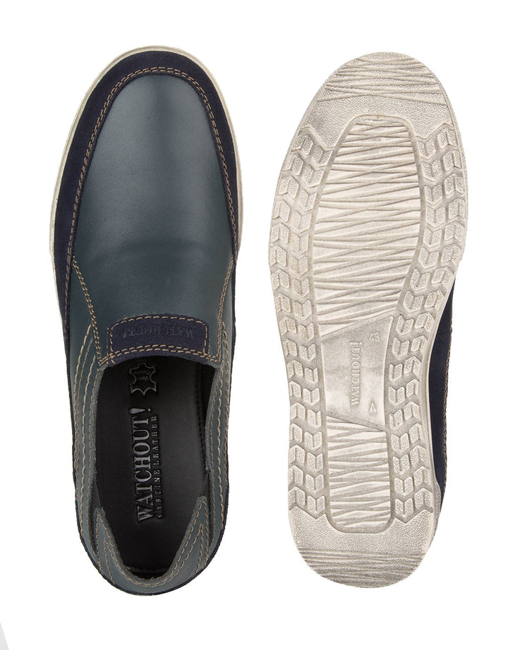 Watchout Sepatu Loafer Detail Stitching