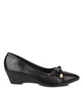 Peter Keiza Sepatu Wedges Detail Diamante Ribbon