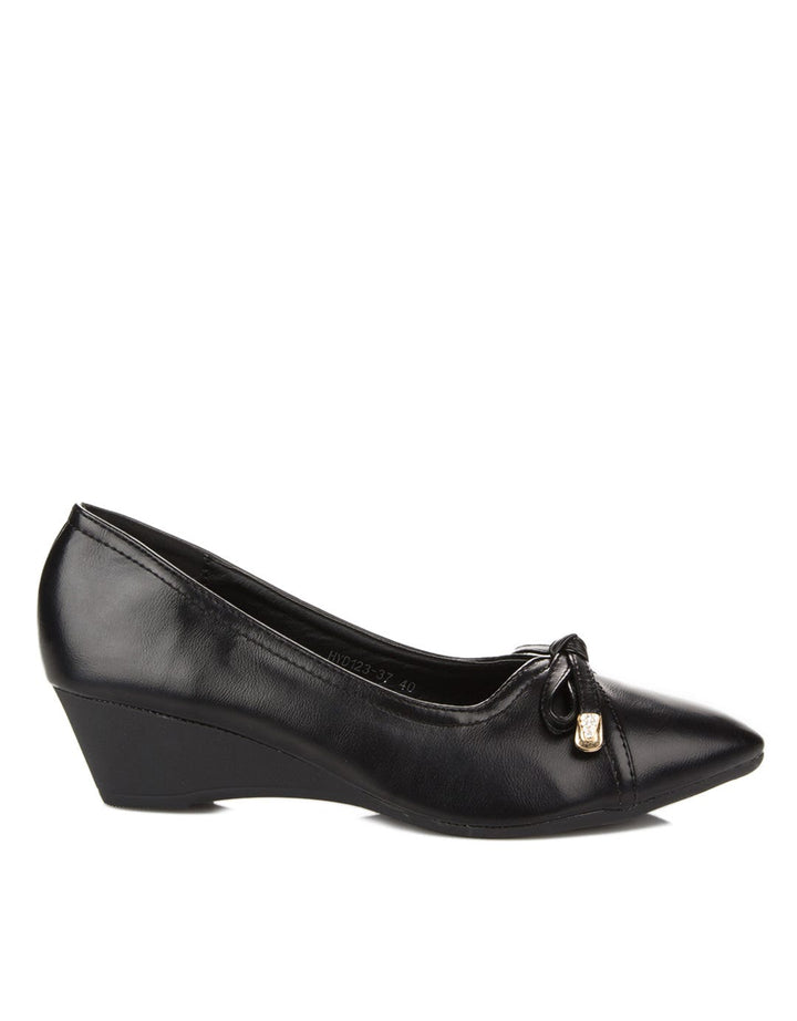 Peter Keiza Sepatu Wedges Detail Diamante Ribbon
