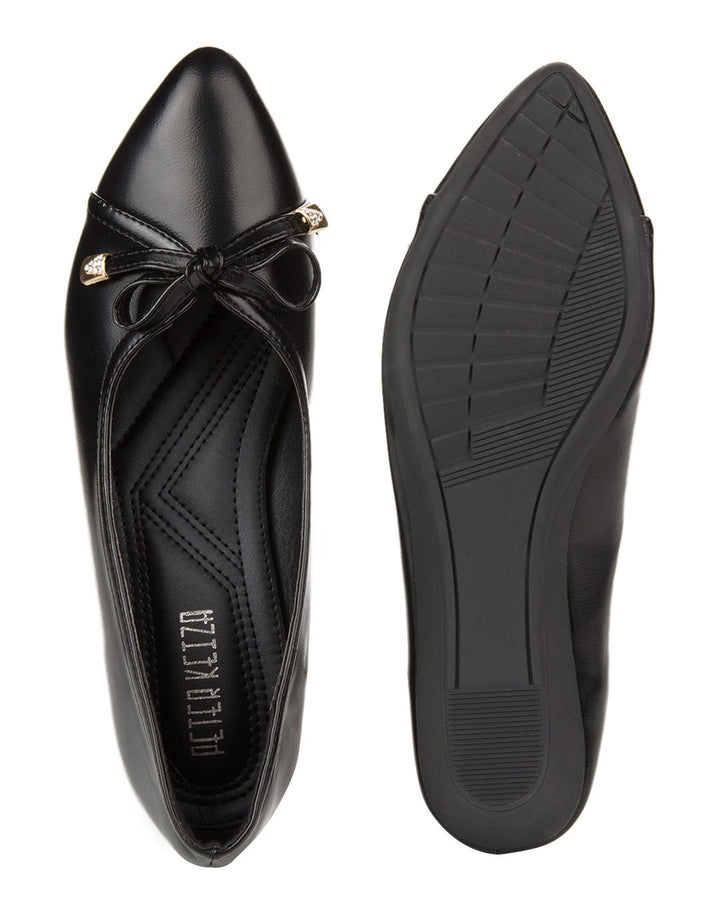 Peter Keiza Sepatu Wedges Detail Diamante Ribbon