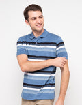 Walrus Kaos Polo Pria Motif Garis (Salur) T12014B