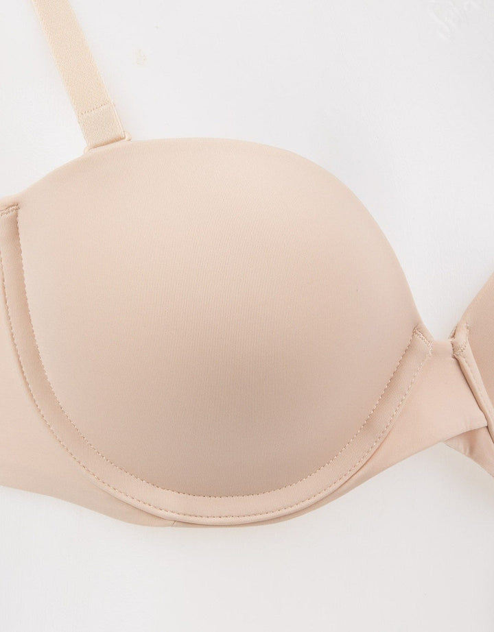 Whiteberry Wire Micro Half Cup Side Push Bra