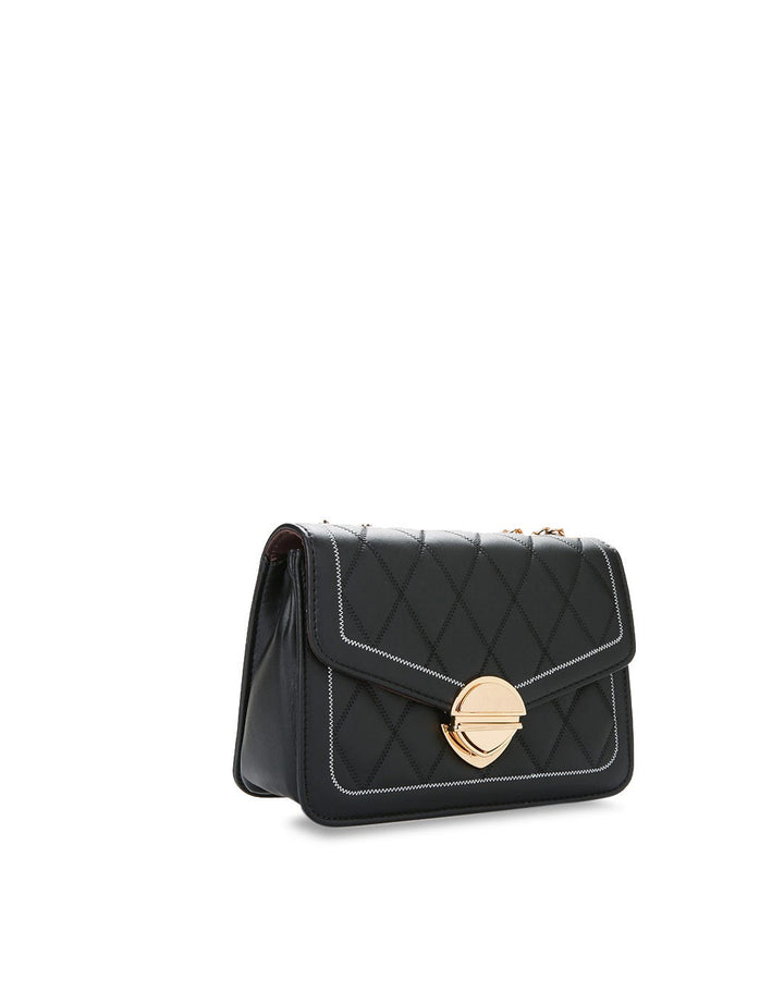 Huer Ubeya Quilted Flap Sling Bag